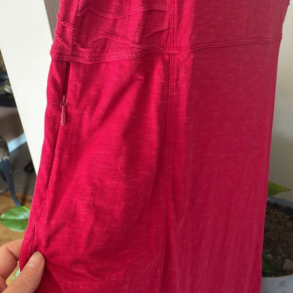 Toad & Co -Sama Sama Red Dress, Large. - Picture 3 of 5